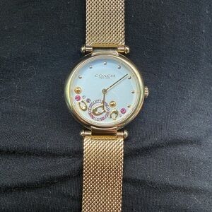 Coach Gold and Pink Women's Watch